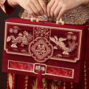 订婚彩礼现金盒子提亲礼金箱盒结婚10万20万聘礼高档展示钱盒布置