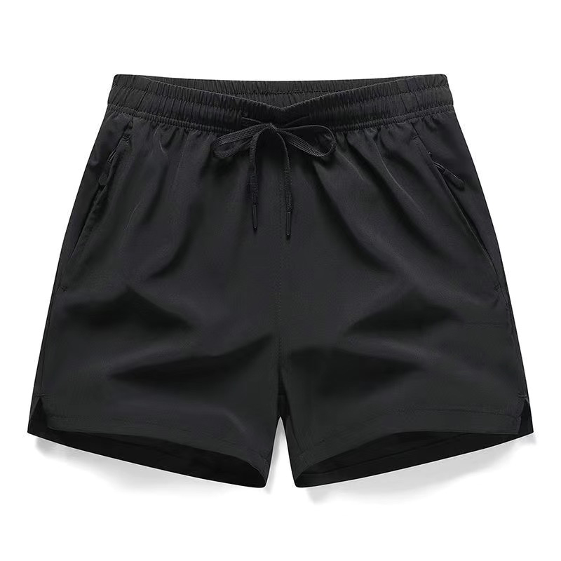 夏季男款薄款速干冰丝短裤篮球跑步透气运动沙滩裤冰感休闲三分裤