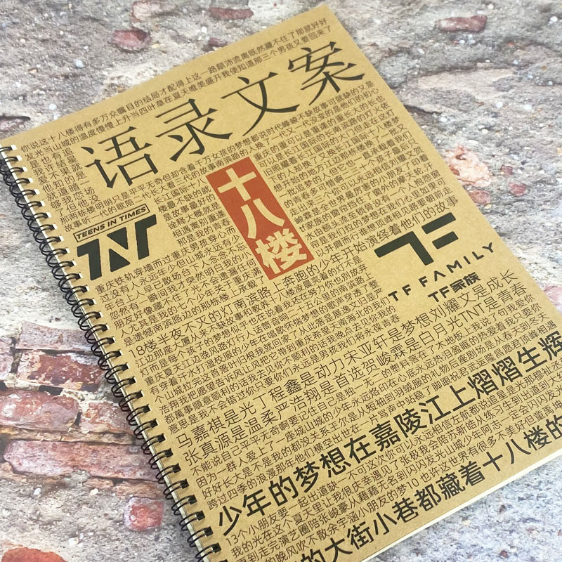 十八楼文案语录时代少年团tf三代神仙金句学生应援楷书奶酪体字帖