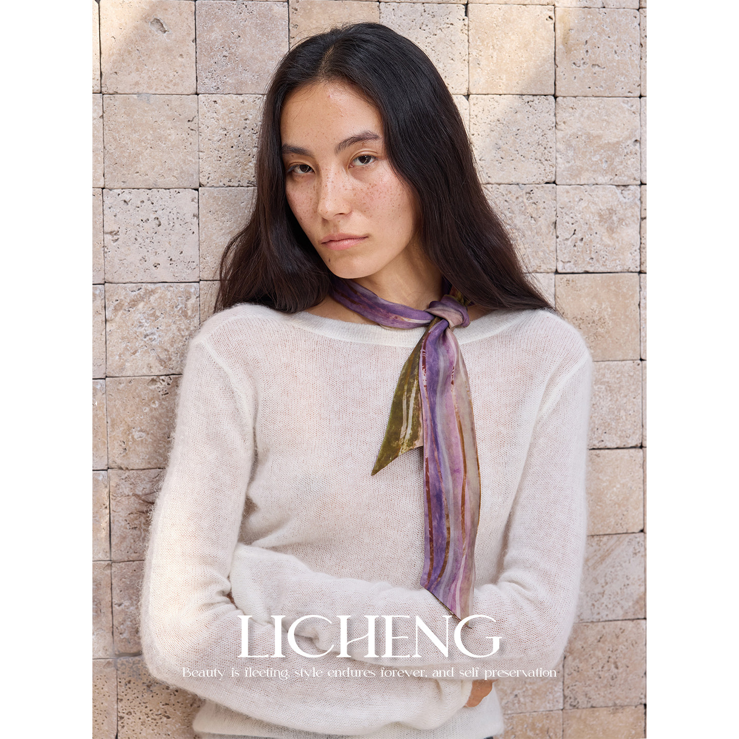 礼诚 渐变波纹紫原创设计铜氨丝印花丝巾女春秋搭配领巾氛围飘带,服饰配件/皮带/帽子/围巾,围巾/丝巾/披肩,淘宝优惠券,粉丝福利购,淘宝优惠卷