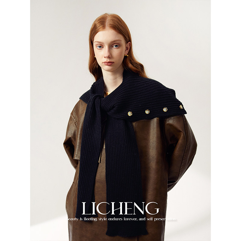 礼诚 多造型100%羊毛披肩女秋冬保暖 设计感叠穿高领针织围脖围巾,服饰配件/皮带/帽子/围巾,围巾/丝巾/披肩,淘宝优惠券,粉丝福利购,淘宝优惠卷