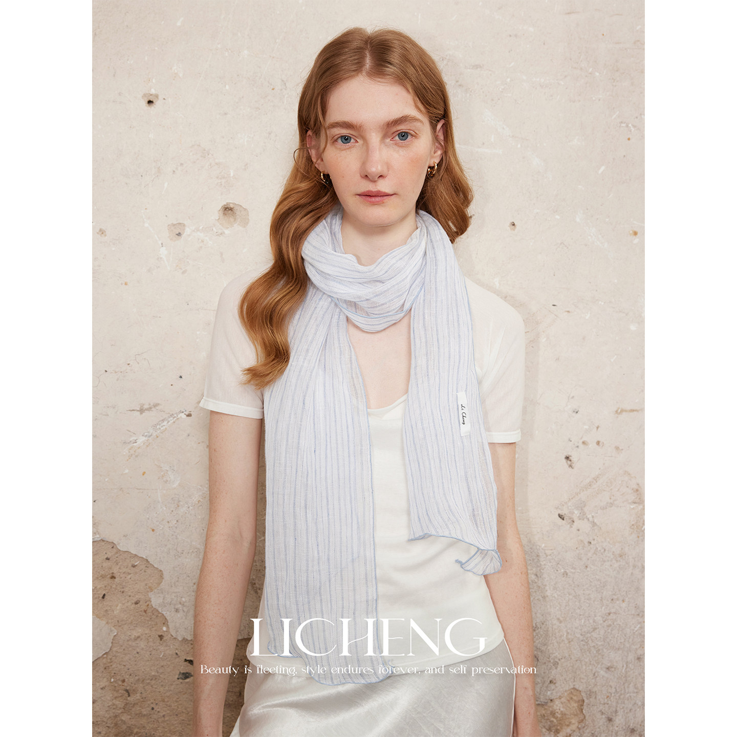 礼诚 气质慵懒100%亚麻长条围巾春夏季系脖丝巾女肌理感薄款披肩,服饰配件/皮带/帽子/围巾,围巾/丝巾/披肩,淘宝优惠券,粉丝福利购,淘宝优惠卷