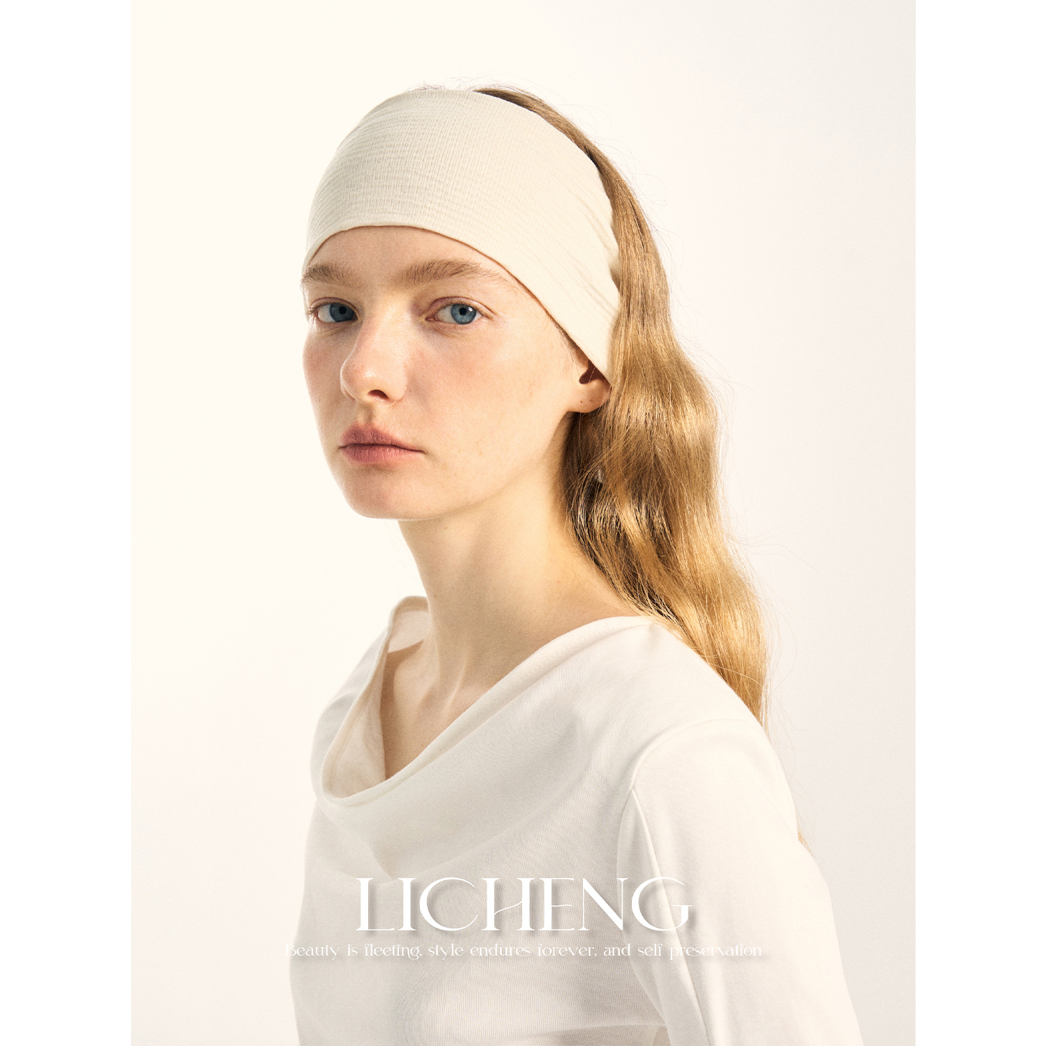 礼诚云朵肌理感运动发带高弹吸汗