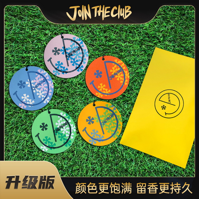 JoinTheClub五彩斑斓车载香薰片汽车好物用品车内饰品摆件五片装