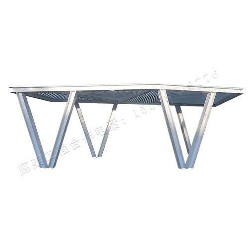 大型户外不锈钢小区别墅雕塑庭院中式遮阳景区景观钢结构廊桥廊架