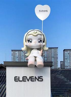 玻璃钢门头雕塑制作厂家大型网红酒店宠物店餐饮商超商业美陈摆件