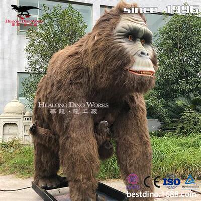 大型仿真动物景区户外商业美陈公园科技馆机械电动大猩猩模型