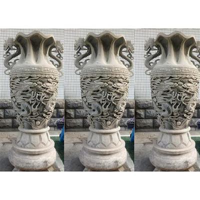 汉白玉花瓶制作公司景观石头宝瓶图片大全石制花瓶工艺品价格
