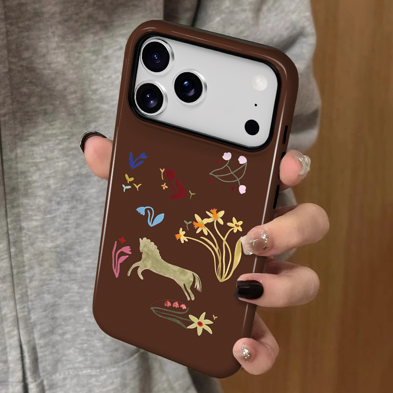 高级感图案全包手机壳不褪色