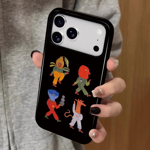 高级感图案全包手机壳不褪色