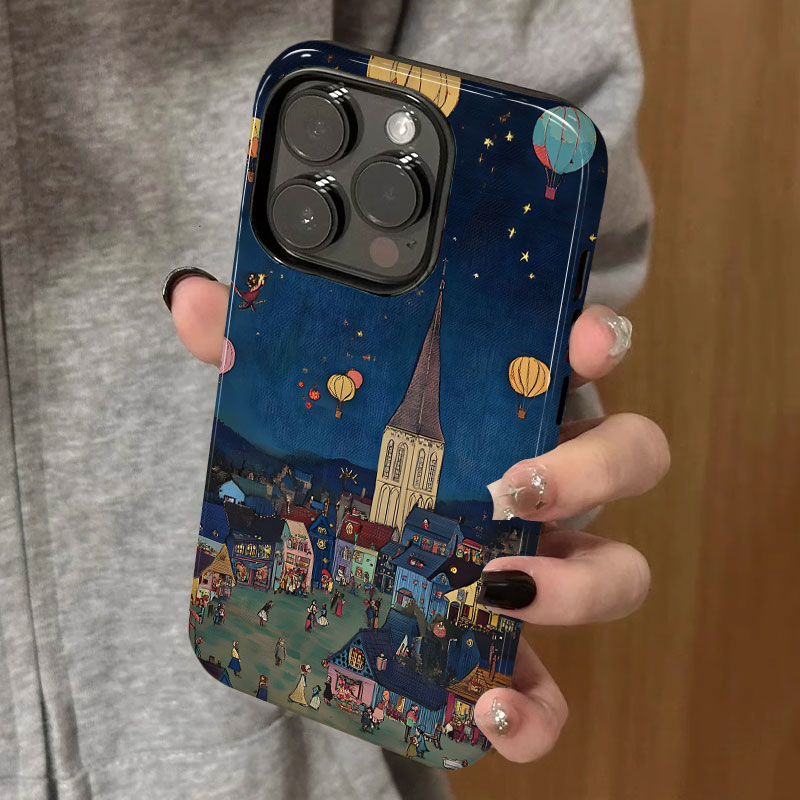 高级感图案全包手机壳不褪色