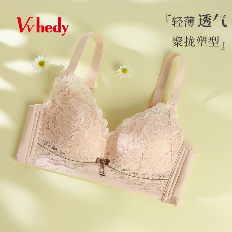 vvhedy性感无钢圈聚拢文胸
