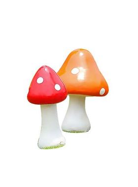 户外仿真蘑菇雕塑园林景观装饰幼儿园地产美陈卡通植物玻璃钢摆件