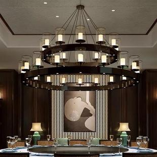 定制吊灯厂家非标工程灯具酒店会所售楼部大厅KTV新中式 大型吊灯