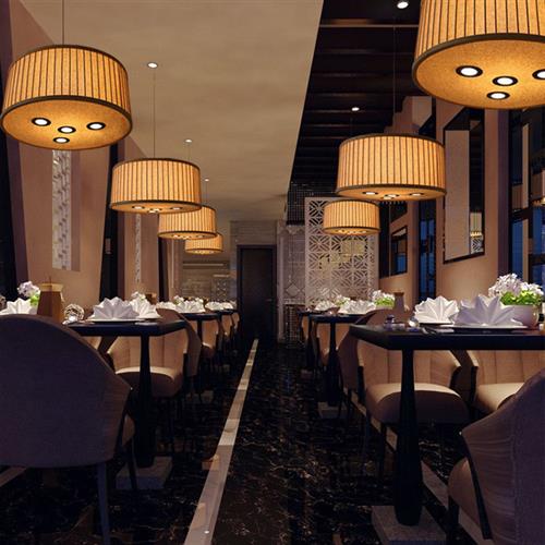 复古中式吸顶灯客厅卧室圆形餐厅酒店别墅客栈创意仿古竹艺吊灯