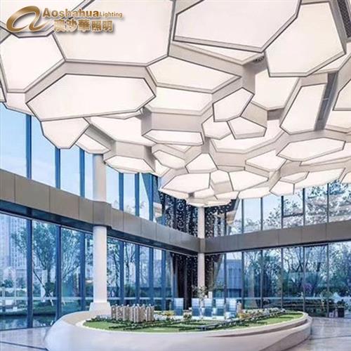 非标工程吊灯售楼部沙盘灯宾馆大厅异形灯大面异形吊灯室内装饰