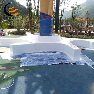 创意玻璃钢树池座椅户外园林花池休闲椅公共设施装 饰美陈异形花坛