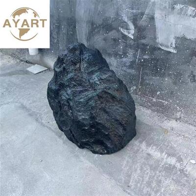 仿真假山玻璃钢石头景观摆件造景道具组合黑山黄蜡石别墅庭院装饰