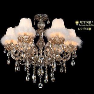 欧式 别墅灯 水晶吊灯蜡烛灯简约现代大气卧室餐厅灯具家用LED美式