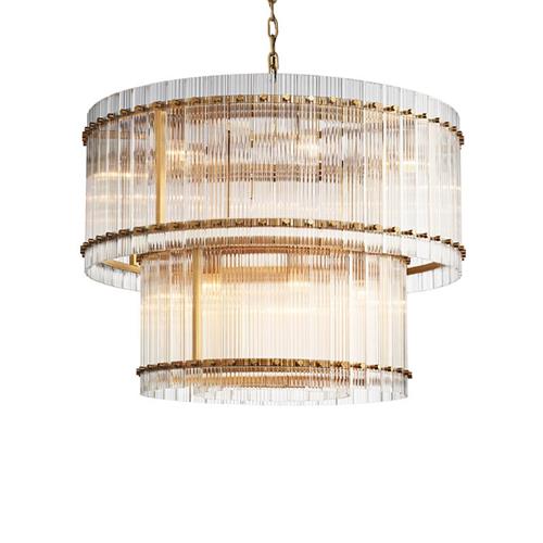 后现代轻奢吊灯水晶玻璃客厅餐厅卧室灯圆形北欧简约样板间装饰灯