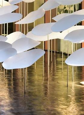 不锈钢风动抽象水景摆件雕塑园林景观售楼部庭院酒店水池美陈装饰