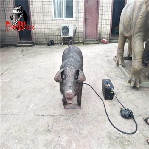 博物馆展品仿真猪模型电子机电仿真家禽仿生仿真皮毛动物模型