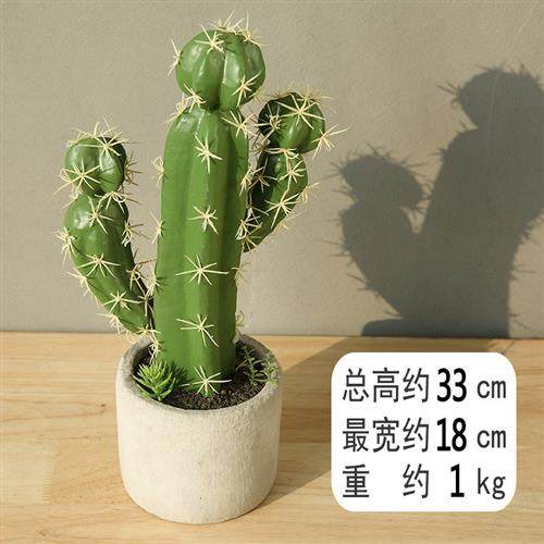 厂家直供高仿真植物盆栽假仙人掌盆景仙人柱北欧装饰绿植摆件道具