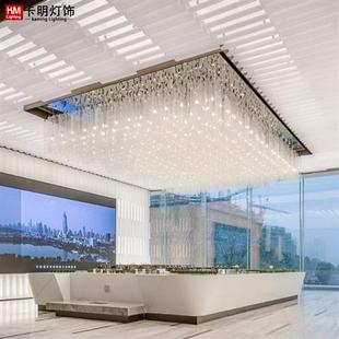 厂家定制大型展厅售楼部沙盘创意灯具时尚 高档吊灯亚克力灯饰