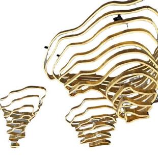 非标定制酒店大堂会所商场工程专用大吊灯售楼部大厅山脉梯田商用