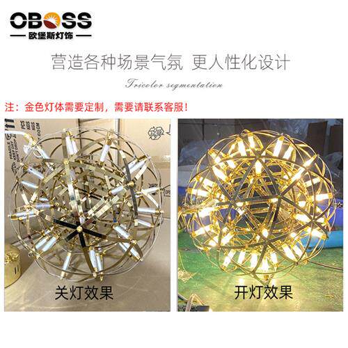 餐厅创意北欧后现代吊灯满天星火客厅吊灯