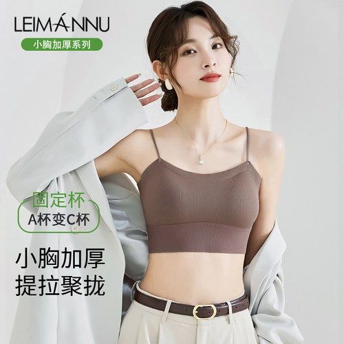 美背内衣女小胸聚拢加厚显大文胸