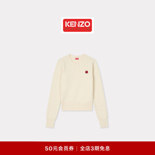 26春夏新品 型针织衫 男女同款 版 BOKE海棠花经典 KENZO