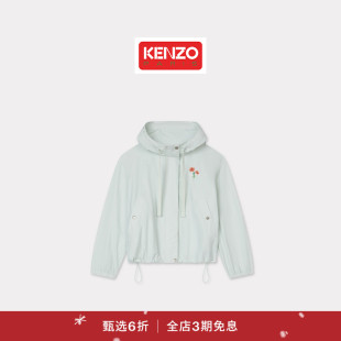 25秋冬新品 KENZO 首降 女士花束图案连帽外套新年 新品