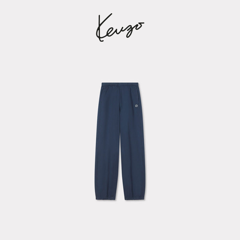 KENZO 26春夏新品 女士BOKE海棠花经典版型直筒裤子