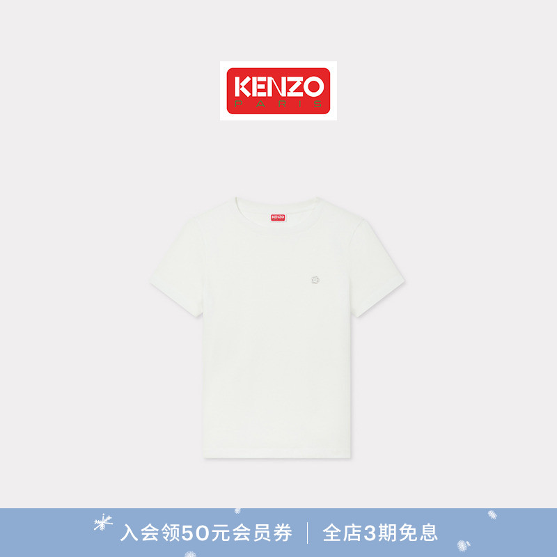 【新品首降】KENZO 25秋冬新品 女士BOKE海棠花圆领T恤衫