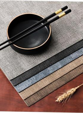 European leather placemats ins wind waterproof, oil-proof an