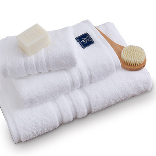 Luxury Hotel White Bath Towel Set Large Thick Towels 浴巾3件