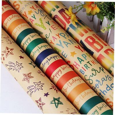 Cowhide wrapping paper Bouquet gift paper Birthday gift pape