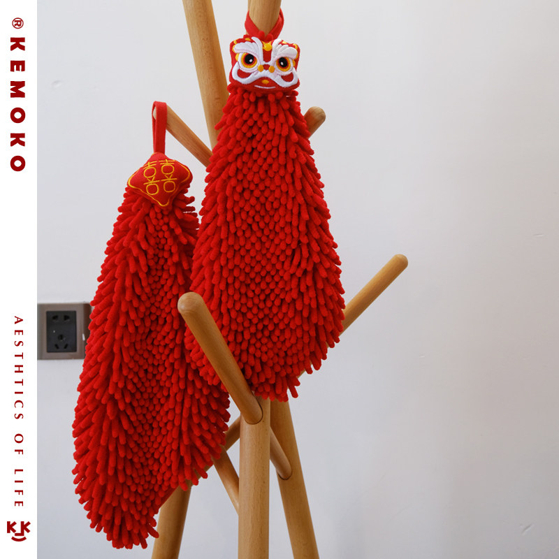 雪尼尔擦手巾挂式可爱红色结婚喜庆厨房浴室手帕喜字婚房布置挂饰,节庆用品/礼品,婚庆公仔,淘宝优惠券,粉丝福利购,淘宝优惠卷