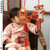 kemoko乔迁新居2026马年新年春节挂件植物门把手乔迁搬家装 饰布置