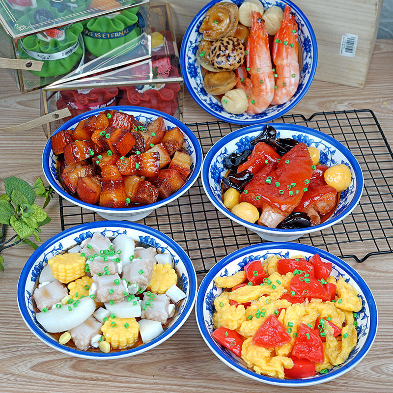 仿真菜品中餐红烧肉麻婆豆腐家常炒菜假食品食物模型道具假菜样品