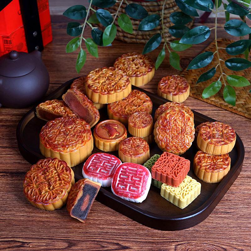 仿真月饼模型假冰皮月饼中西式糕点食品食物摆件装饰拍摄影视道具