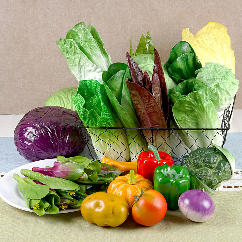 菜叶田园摆件设摄影道食物模型