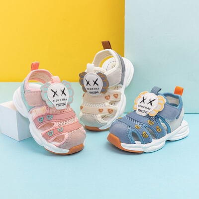儿童机能鞋子夏季男女宝q宝凉鞋0-1-3岁2小童软底婴幼儿学步鞋包