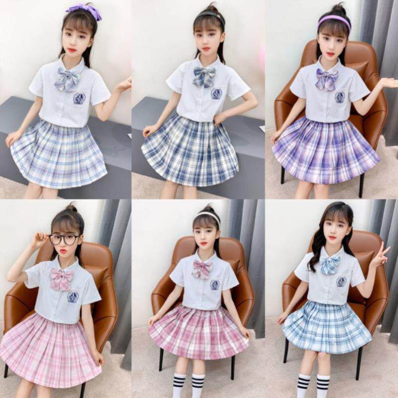 6女童制服裙子春秋装5小女孩子穿的公主短裙学院风8套装9十岁12