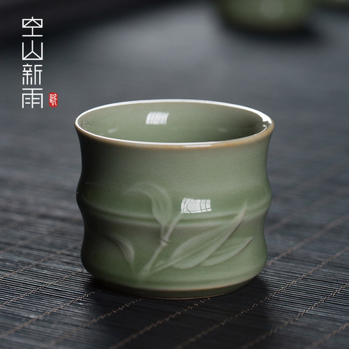 品茗杯功夫茶具陶瓷空山新雨