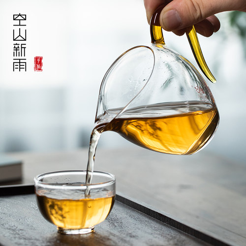 空山新雨玻璃公道杯茶具