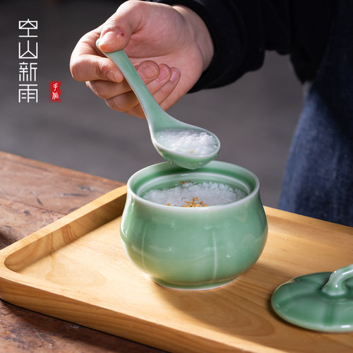 【正品认证】龙泉青瓷炖盅炖罐