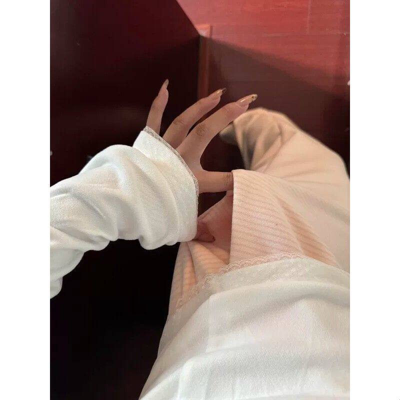 条纹睡裤女长裤女士遛弯居家裤休闲裤女裤垂感慵懒松弛感有口袋