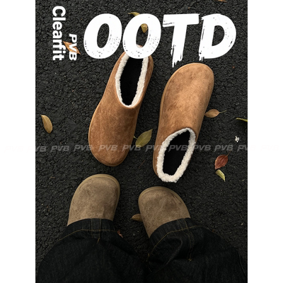 PVB*25FW“毛毛鞋系列”带后跟加绒保暖勃肯毛毛鞋 cleanfit穆勒